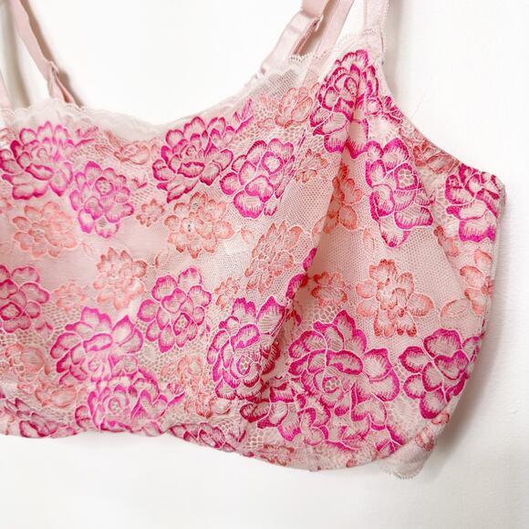 Torrid Bandeau Multiway Unlined Balconette Bra - Lace Pink 42DDD - Picture 5 of 9